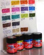 Production Javana Textile Glitter paints